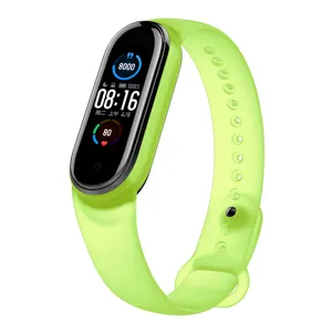 Bracelet de Montre de Remplacement en Silicone Transparent Pour Traqueur de Fitness TPU Souple