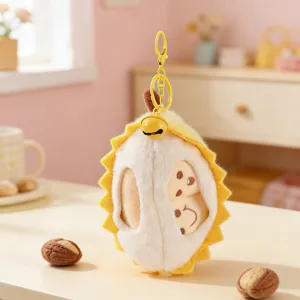 Kreativer abnehmbarer Durian Pluesch Tier Tasche Anhaenger schluesselanhänger geschenk