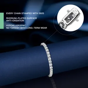 S925 Silber Moissanite Tennis Armband D Farbe Diamant Glänzendes Hip Hop Schmuckstück