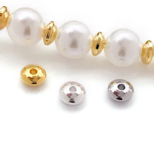 Perles intercalaires dorees et accessoires de bijoux en perles pour bracelets de bricolage DIY.