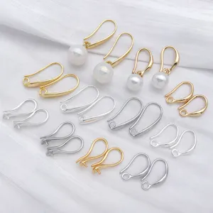 Gold Plated Copper Earring Hooks Earwire Findings Peg Pad For DIY Tassel Earrings Handmade Jewelry Making Craft Supplies