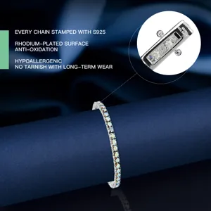 S925 Silber Moissanite Tennisarmband D Farbe Diamant Glänzender Luxus Schmuck Geschenk