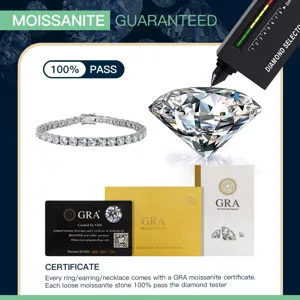 S925 Silber Moissanit Tennis Armband D Farbe Diamant Test Pass Luxus Damen Schmuck