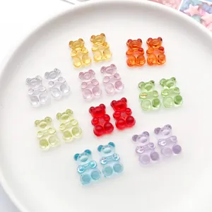 19x12mm transparante acryl beer bedels platte rug kralen diy sieraden accessoires