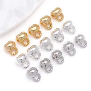 conectores de joyería chapados en oro 18k plata cierres diy pulsera collar fornituras set
