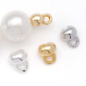 Accesorios de joyería DIY abalorios terminales chapados oro plata collar pulsera detalle
