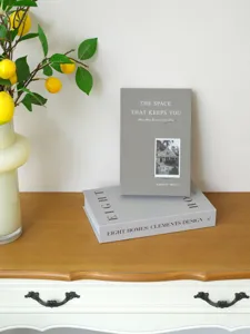 Decorative fake book model for interior home decor, minimalist desktop display ornament book.