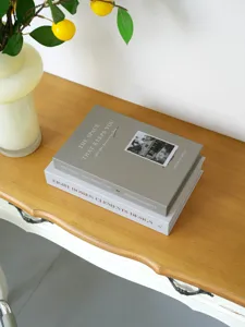 Decorative fake books set for modern home interior styling, aesthetic coffee table decor books.