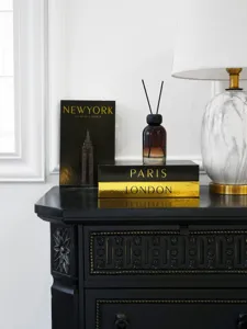 Dekorative Deko-Buch Box Set im luxuriösen Gold-Stil für moderne Heim-Dekoration.