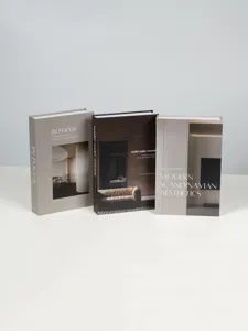 Nordic Wabi-Sabi Faux Books Decor Minimalist Aesthetic Model Interior Display Set