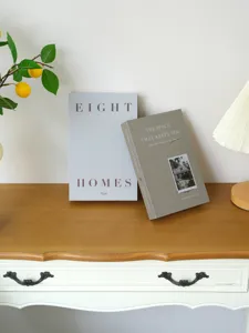 Minimalist decorative fake book model for home study desk shelf display and interior design.