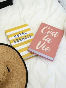 Decorative simulation books cream style pink and yellow prop photography soft home decor item
