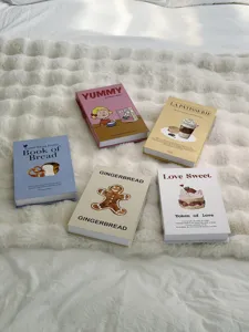 Decorative fake book box set aesthetic cream style photography props and home decor ornaments.