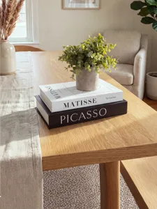 Decorative storage book set with Matisse and Picasso design for modern home decor.