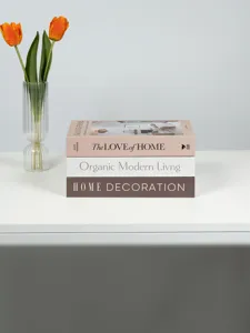 Nordic decorative book box set fake books for modern home living room hotel decor aesthetic shelf styling