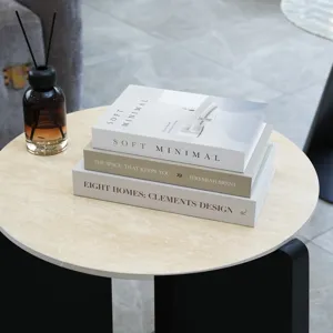 Modern minimalist decorative fake books set for interior design home staging and shelf decor.