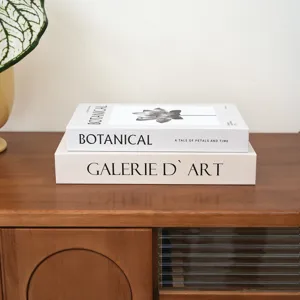 Decorative fake books set modern aesthetic book stack for home living room office decor