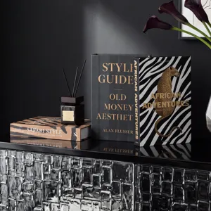 Luxury simulation decorative books set coffee table styling props aesthetic modern home decor