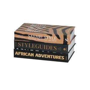 Modern luxury decorative faux book set for coffee table styling and photography props.