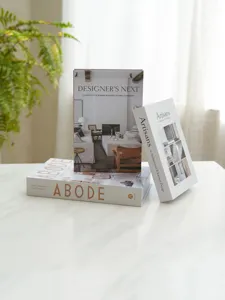Set di libri finti decorativi design di interni minimalista modello di libro per casa