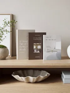 Set di libri decorativi minimalisti nordici per esposizione da tavolo e arredamento del soggiorno.