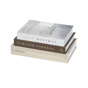 Libro decorativo minimalista nordico finti libri da esposizione oggetti per foto casa