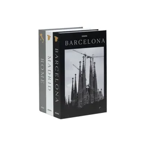 Modern decorative storage books set faux book box home decor minimalist display box