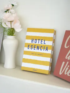 Cream style decorative fake book detail shot, perfect for modern interior home shelf decor.