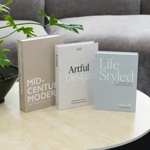 Modern Minimalist Decorative Fake Book Nordic Style Aesthetic Coffee Table Book Storage Box Home Decor Display Book