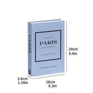 Decorative fake book Paris design for modern home shelf decor, stylish aesthetic prop.