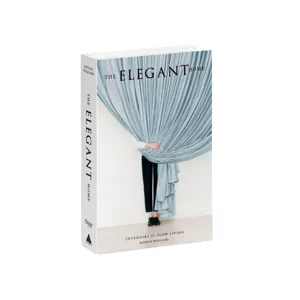 Decorative fake book prop for photography and home interior styling, minimalist modern design.