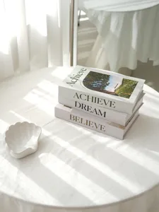 Minimalist decorative books set with aesthetic design for modern home and office decor.