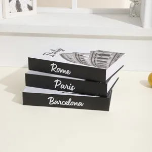 Decorative fake books set modern simulation book model for coffee table bookshelf home decor display