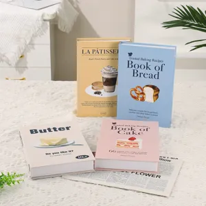 Minimalist cream ins style folding fake book decoration photo prop cute creative desktop ornament