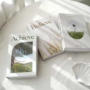 Decorative simulation books set for home living room office desktop shelf decor aesthetic.