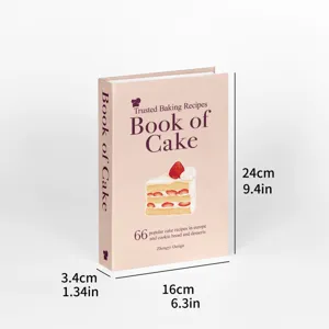 Ins Style Pink Fake Book Decorative Prop For Dessert Shop Photography Soft Decoration