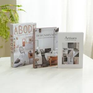 Modello di Finto Libro Decorativo Minimalista Moderno Libro di Simulazione Pieghevole per Tavolino Scaffale Decorazione d'Interni