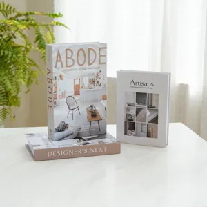 Set di libri finti decorativi pieghevoli moderni per tavolino da salotto scaffale