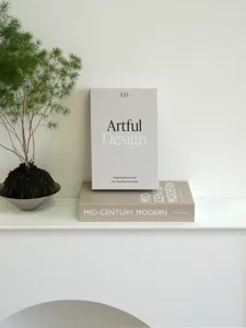 Minimalist decorative book for coffee table modern neutral home styling aesthetic interior decor