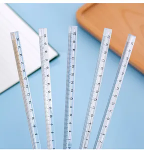 Transparente dreieckige Maßstabslineal 20cm Zeichnen Messwerkzeug für Büro Schule.