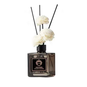 Set de bâtonnets parfumés avec flacon en verre et fleurs pour parfum d'ambiance maison