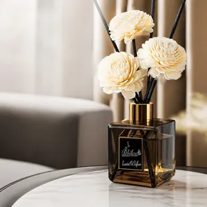 Aromatherapie Rattan Diffusor Set fuer Zuhause langanhaltende Duft Raumduft Dekoration