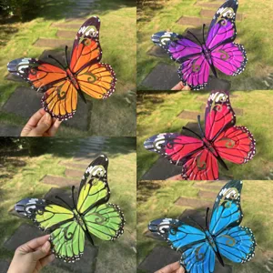 Metal Butterfly Wall Hanging Iron Art Hollow Out Decorative Wall Sculpture For Indoor Outdoor Garden Home Decor