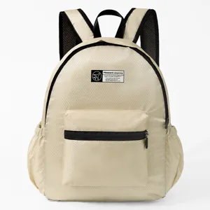 Nueva mochila de viaje plegable con patrón de rombos, impermeable de gran capacidad.