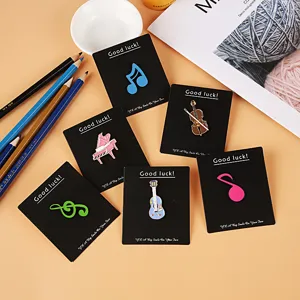 Creatieve Cartoon Muzieknoten En Instrumenten Metaal Legering Broches Mode Emaille Speldjes Badge Kleding Accessoires