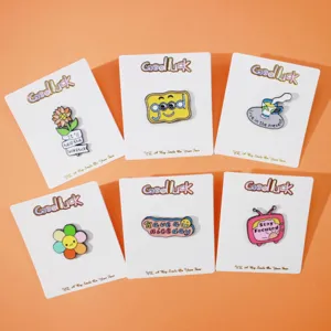 Legierung Emaillierte Cartoon Brosche Nadel Süße Englische Zitate Abzeichen Mode Revers Nadeln Schmuck Geschenk Für Frauen Männer