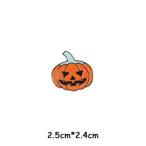 Halloween pumpkin enamel pin cute cartoon badge metal brooch for clothes and bags.
