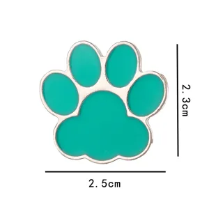 Cute cat paw enamel pin alloy brooch cartoon animal badge for backpack clothing decoration