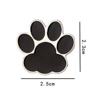 Cute cat paw metal enamel lapel pin badge for backpack clothes and fashion gifts