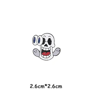 Cute cartoon skeleton enamel pin for Halloween, fashion alloy badge for backpack clothing 1pc